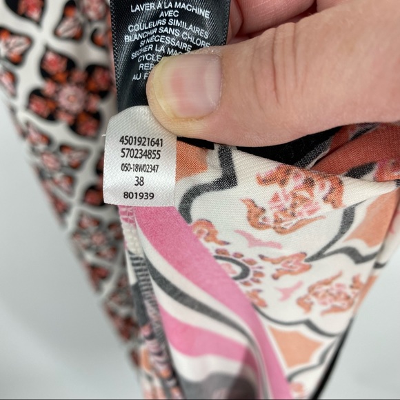 White House Black Market  Twist Detail Printed Knit Maxi Dress Size Small - Picture 8 of 11